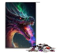 Puzzles for Adults 1000 Piece Cosmic Dragon Serpent KingJigsaw Birthday Present Gifts for And Teenager Age 14 Years Up 75x50cm