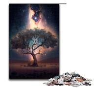 Puzzles for Adults 1000 Piece Cosmic Tree of Life Pattern Assembly Help The Brain Exercise Addictive Toys to Cultivate Patience 75x50cm
