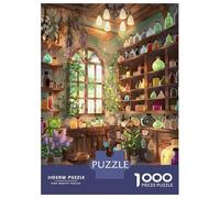 Puzzles for Adults 1000 Piece Cozy Fantasy Apothecary Adult Jigsaw Puzzle Brain Teaser Game But Fun And Humorous Challenging Game Gifts 52x38cm/1000pcs