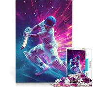 Puzzles for Adults 1000 Piece Cricket Action, Educational Games, Difficult And Challenge, Christmas Birthday Gifts 38x52cm