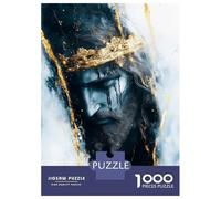 Puzzles for Adults 1000 Piece Crowned Jesus in Marble Jigsaws for Adults Brain Teaser Game Analysis And Logic Fun at Home Activities, 52x38cm/1000pcs