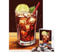 Puzzles for Adults 1000 Piece Cuba Libre Cocktail Jigsaws for Adults Puzzle Staycation Kill Time for Birthday, Chrismas Birthday And Unique Gifts (38x52cm)