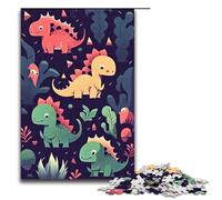 Puzzles for Adults 1000 Piece Cute Dinosaurs Toy Intellectual Game Is Ideal As A Gift for The Whole Family 75x50cm
