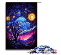 Puzzles for Adults 1000 Piece Dancing Night Stars Toy Intellectual Game Is Ideal As A Gift for The Whole Family 75x50cm