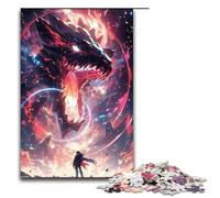 Puzzles for Adults 1000 Piece Danger of Dragons Anime Pattern Assembly Help The Brain Exercise Addictive Toys to Cultivate Patience 75x50cm