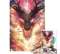 Puzzles for Adults 1000 Piece Dangerous Anime Dragon Help The Brain Exercise But Fun And Humorous Toy Wall Decor for And from 14 Years And over (38x26cm)