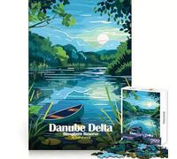 Puzzles for Adults 1000 Piece Danube Delta Biosphere Reserve Romania Sharp Joint Play Logic Skill Play Calm Fun Time Christmas Wall Art (38x26cm)