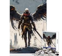 Puzzles for Adults 1000 Piece Dark Angel Warrior Jigsaws for Adults Puzzle Staycation Kill Time for Birthday, Chrismas Birthday And Unique Gifts (50x75cm)