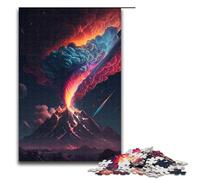 Puzzles for Adults 1000 Piece Dark Blue And Red Clouds Pattern Assembly Help The Brain Exercise Addictive Toys to Cultivate Patience 1000 PCS(75x50cm)
