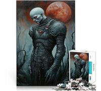 Puzzles for Adults 1000 Piece Dark Knight Under Blood Moon Made of cardboard for 14+ Family Activities Birthday present。size：38x52cm/14.96x20.47inch