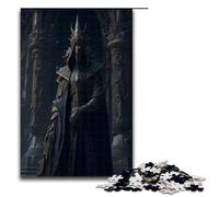 Puzzles for Adults 1000 Piece Dark Warrior Pattern Assembly Help The Brain Exercise Addictive Toys to Cultivate Patience 75x50cm