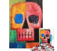 Puzzles for Adults 1000 Piece De Stijl Skull Jigsaws for Adults Toy Wall Decor Presents for Women Unique Birthday And Xmas Gifts (Size 38x26cm)