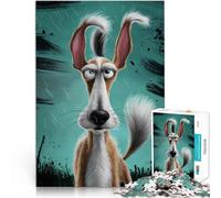 Puzzles for Adults 1000 Piece Defiant Dog in the Storm Staycation: Zeit totschlagen Tolles Geschenk für Spiele52x38cm