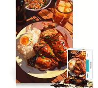 Puzzles for Adults 1000 Piece Delicious Asian Food Still Life Neat Edge Decor Mental Challenge Toy Chill Time Play Christmas Art Gift (38x26cm)
