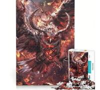 Puzzles for Adults 1000 Piece Demonic Owl From Hell, Practical Game, But Fun And Humorous, Wishlist with Santa Claus 38x26cm