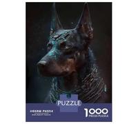 Puzzles for Adults 1000 Piece Doberman Pinscher Dog Puzzle for Adults Brain Teaser Game Home Decoration Christmas Birthday Gifts 52x38cm/1000pcs