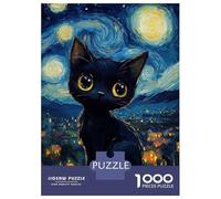 Puzzles for Adults 1000 Piece Dog Gazing at Galaxy Puzzle for Adults Relaxing Games Staycation Kill Time Unique Birthday And Xmas Gifts 70x50cm/1000pcs