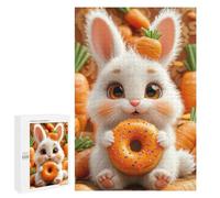 Puzzles for Adults 1000 Piece -Donut Bunny -1000 Piece Puzzles for Adults And Kids Educational Puzzle 1000 PCS