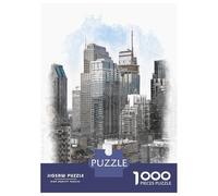 Puzzles for Adults 1000 Piece Downtown Montreal Canada Jigsaw for Adults Relax Games Difficult Hard Unique Birthday And Xmas Gifts 38x26cm/1000pcs