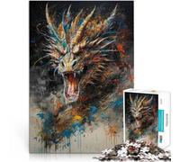 Puzzles for Adults 1000 Piece Dragon Made of cardboard for 14+ for home decoration Gifts Ideas。size：38x52cm/14.96x20.47inch