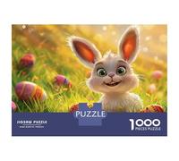 Puzzles for Adults 1000 Piece Easter Rabbit Puzzle for Adults Brain Teaser Game Home Decoration Christmas Birthday Gifts 70x50cm/1000pcs