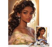 Puzzles for Adults 1000 Piece Elegant Woman Portrait Toy Wall Decor Art Work Gift for Educational Game Enhance Love between Couples Size 50x75cm