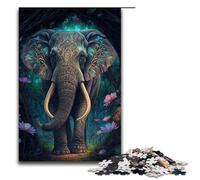 Puzzles for Adults 1000 Piece Elephant Colorful Animal Family Fun Puzzle Great Gift for Teenager Age 14 Years Up 75x50cm