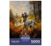 Puzzles for Adults 1000 Piece English Setter in Forest Adult Jigsaw Toy Wall Decor But Fun And Humorous Unique Birthday And Xmas Gifts 38x26cm/1000pcs