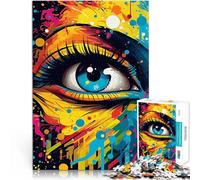 Puzzles for Adults 1000 Piece Eye Human Eye Art lustige Spiele für die ganze Familie Heimdekoration Spielzeug38x26cm