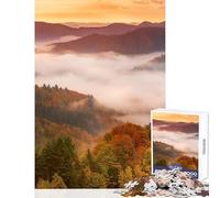 Puzzles for Adults 1000 Piece Fall Season in Slovenia Toy Wall Decor Art Work Gift for Educational Game Enhance Love between Couples Size 50x75cm