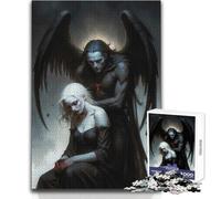 Puzzles for Adults 1000 Piece Fallen Angel Peaceful And Satisfying Pastime Perfect Interlock Precision Cut Toy Size 50x75cm