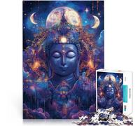 Puzzles for Adults 1000 Piece Fantasy Buddha Statue Lernspiel-Herausforderungsspielzeug Wohnkunstdekor52x38cm