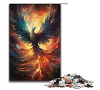 Puzzles for Adults 1000 Piece Fantasy Colorful Phoenix Pattern Assembly Help The Brain Exercise Addictive Toys to Cultivate Patience 1000 PCS(38x26cm)
