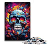 Puzzles for Adults 1000 Piece Fantasy Colorful Skull Jigsaw Birthday Present Gifts for And Teenager Age 14 Years Up 1000 PCS(75x50cm)