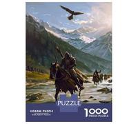 Puzzles for Adults 1000 Piece Fantasy Riders Epic Adventure in The Mountains Jigsaw for Adults Relax Games Difficult Hard Unique Birthday And Xmas Gifts 38x26cm/1000pcs