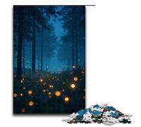 Puzzles for Adults 1000 Piece Fireflies Twinkle in The Summer Night Pattern Assembly Help The Brain Exercise Addictive Toys to Cultivate Patience 1000 PCS(75x50cm)
