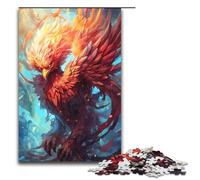 Puzzles for Adults 1000 Piece Flower Phoenix Pattern Assembly Help The Brain Exercise Addictive Toys to Cultivate Patience 75x50cm