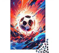 Puzzles for Adults 1000 Piece Football Creative Wooden Puzzles Hands-on Game Jigsaw-Family Decoration 1000pcs (75x50cm)