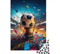 Puzzles for Adults 1000 Piece Football Creative Wooden Puzzles Hands-on Game Jigsaw-Family Decoration 1000pcs (75x50cm)