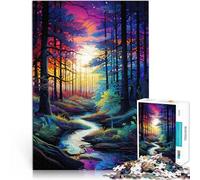 Puzzles for Adults 1000 Piece forest with stars Toy Intellectual Game 26x38cm Birthday Present Gifts Wall Art for teenager Age 14 Up