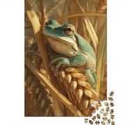 Puzzles for Adults 1000 Piece Frog in Wheat Field Puzzle for Adults Relaxing Games Staycation Kill Time Unique Birthday And Xmas Gifts 52x38cm/1000pcs
