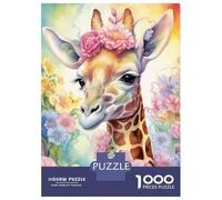 Puzzles for Adults 1000 Piece Funny Little Giraffe Adult Jigsaw Toy Wall Decor But Fun And Humorous Unique Birthday And Xmas Gifts 70x50cm/1000pcs