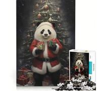 Puzzles for Adults 1000 Piece Funny Santa Panda Claus, DIY Toys, Challenging To Complete, Artists Collection, Fine Art 38x26cm