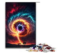 Puzzles for Adults 1000 Piece Galactic Storm Pattern Assembly Help The Brain Exercise Addictive Toys to Cultivate Patience 75x50cm
