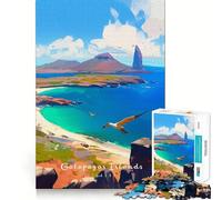 Puzzles for Adults 1000 Piece Galapagos Islands Natural Neat Edge Decor Mental Challenge Toy Chill Time Play Christmas Art Gift (38x52cm)