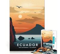 Puzzles for Adults 1000 Piece Galapagos Islands Sunset Neat Edge Decor Mental Challenge Toy Chill Time Play Christmas Art Gift (50x75cm)