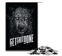 Puzzles for Adults 1000 Piece Get Shit Done Pattern Assembly Help The Brain Exercise Addictive Toys to Cultivate Patience 75x50cm