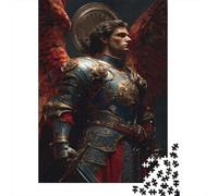 Puzzles for Adults 1000 Piece Golden Guardian Armor Statue Puzzle for Adults Relaxing Games Staycation Kill Time Unique Birthday And Xmas Gifts 70x50cm/1000pcs