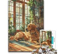 Puzzles for Adults 1000 Piece Golden Retriever Anime Toy Intellectual Game Analysis And Logic Gift Birthday (50x75cm)