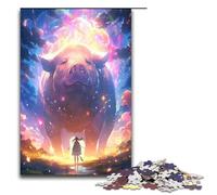 Puzzles for Adults 1000 Piece Gorgeous Starry Sky Zodiac Pig Toy Intellectual Game Is Ideal As A Gift for The Whole Family 75x50cm